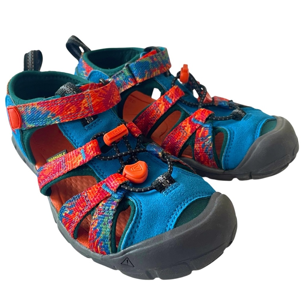 KEEN Seacamp II Sandals Water Shoes Sneakers Blue Red Rainbow Waterproof Summer